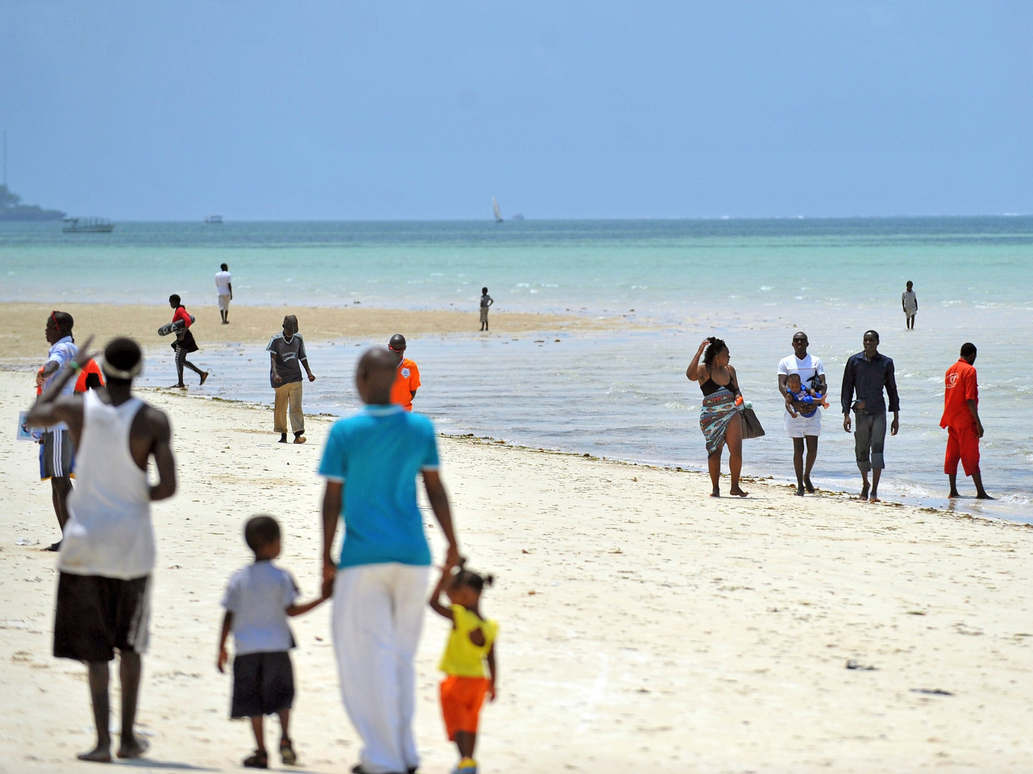 The Kenyatta public beach in Mombasa