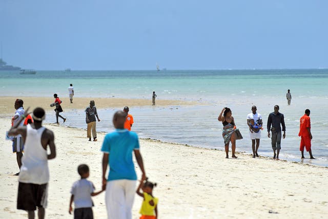 The Kenyatta public beach in Mombasa