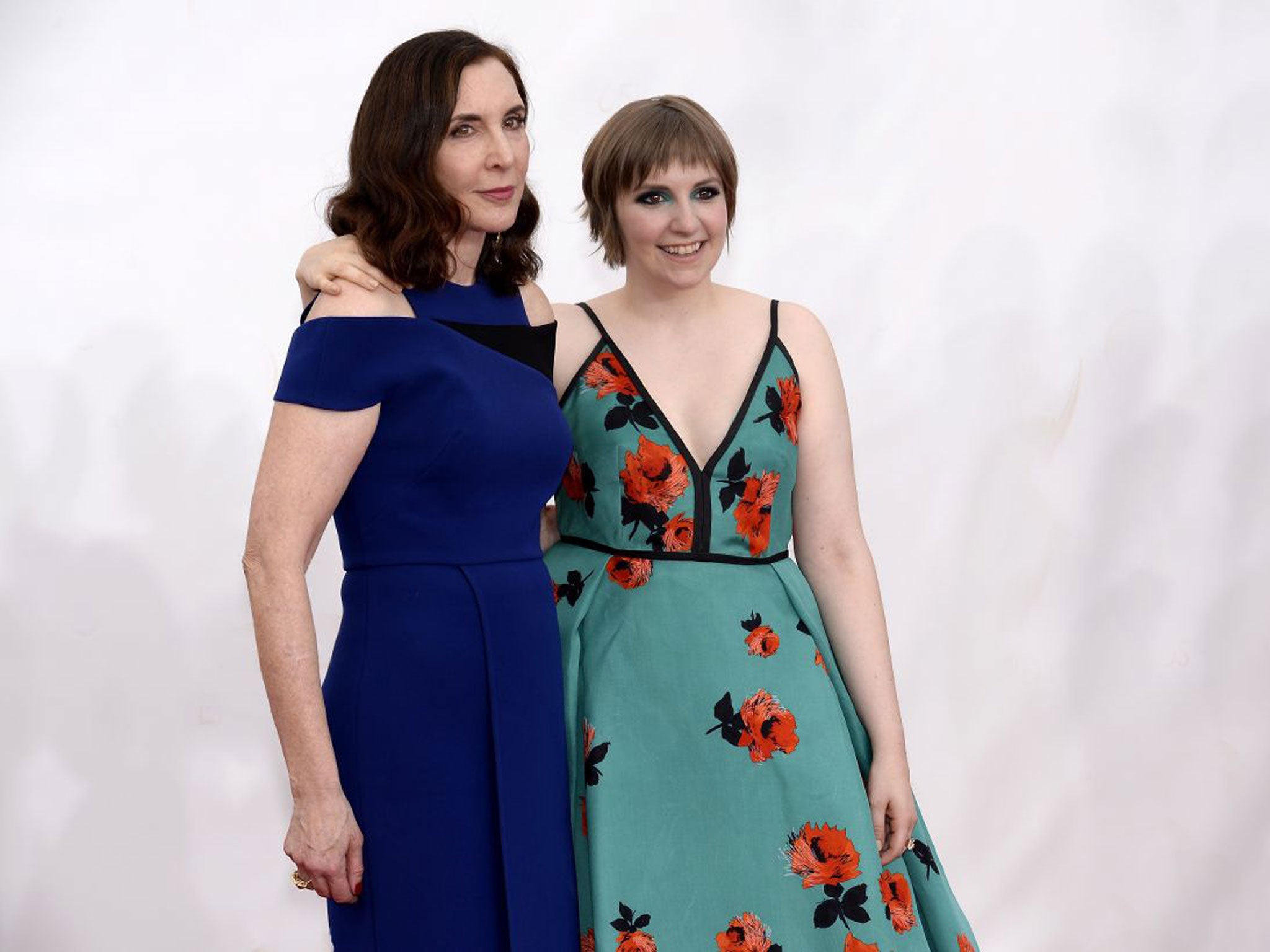 Dolled up: Simmons with her daughter Lena Dunham