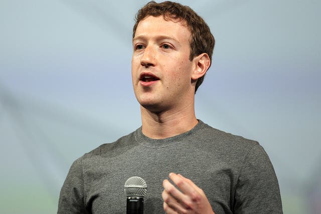 Facebook CEO Mark Zuckerberg speaking at a conference in San Francisco 