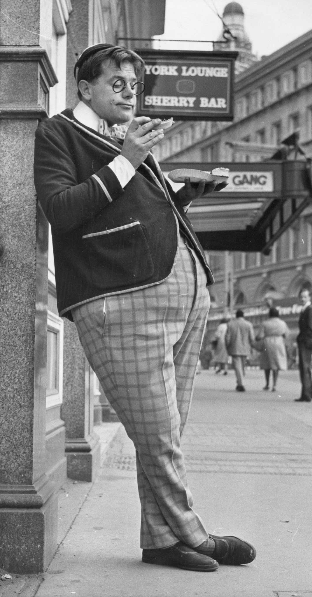 Actor Peter Bridgmont in character as Billy Bunter in 1961