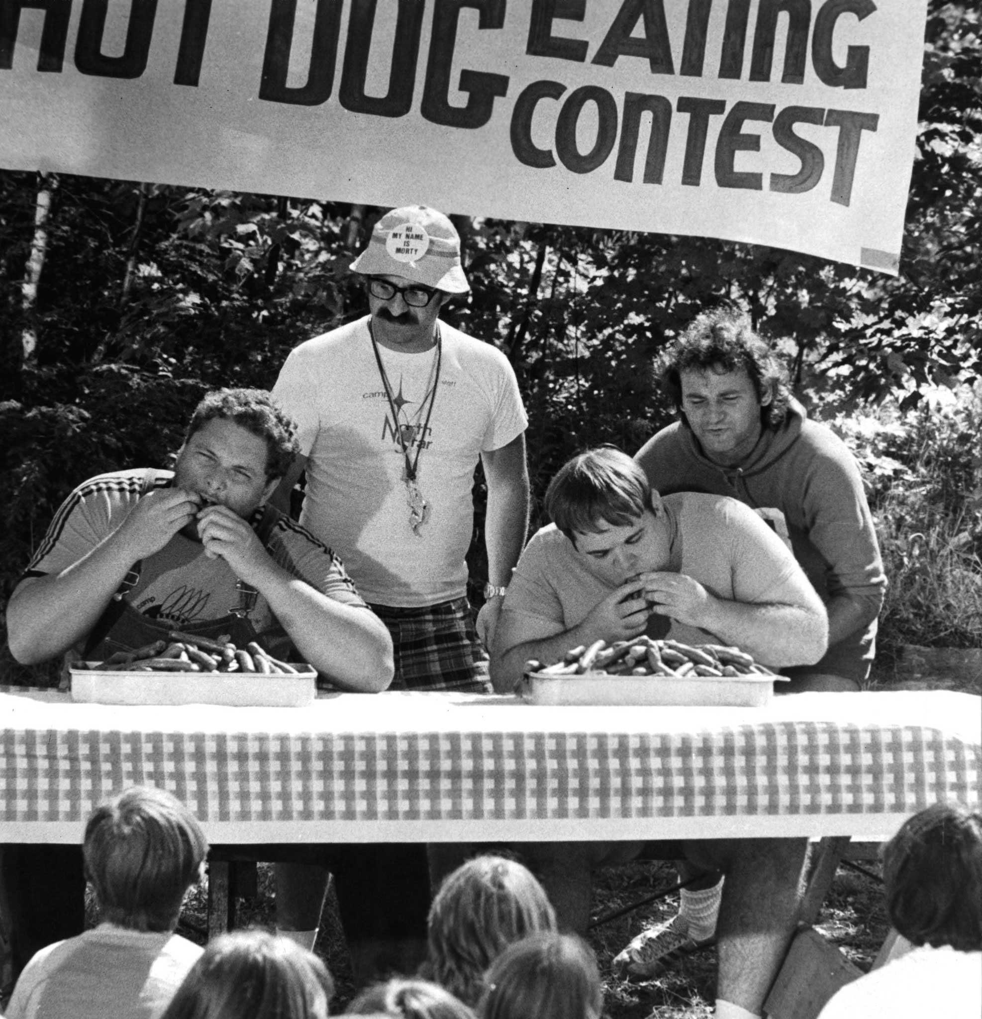 Gimmicky: Levitt and Dubner explore ways of winning a hot-dog eating contest, shown in this scene from the 1979 film 'Meatballs'