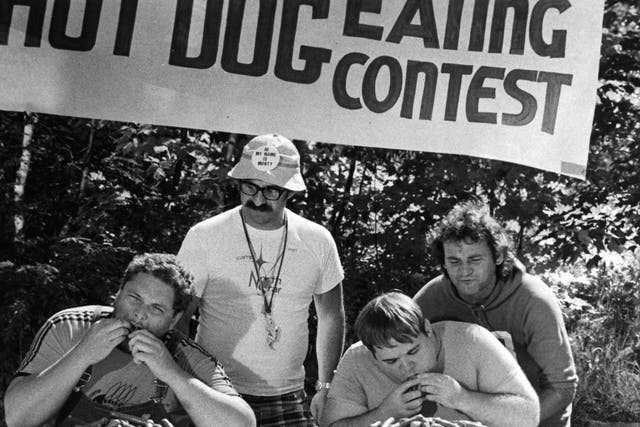 Gimmicky: Levitt and Dubner explore ways of winning a hot-dog eating contest, shown in this scene from the 1979 film 'Meatballs'