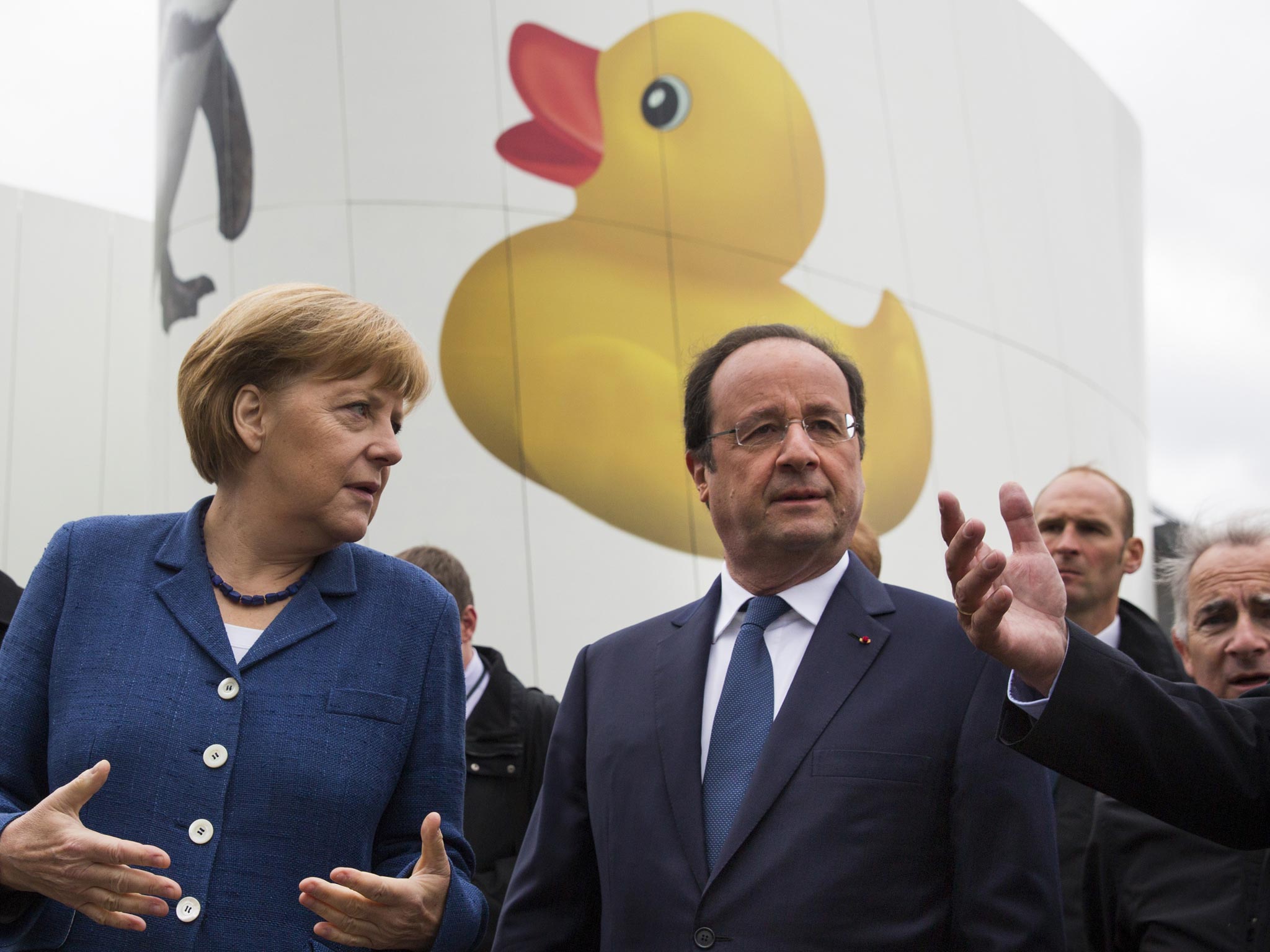 Ducks in a row: François Hollande responded to a US
offer for France’s Alstom with new powers to block bids