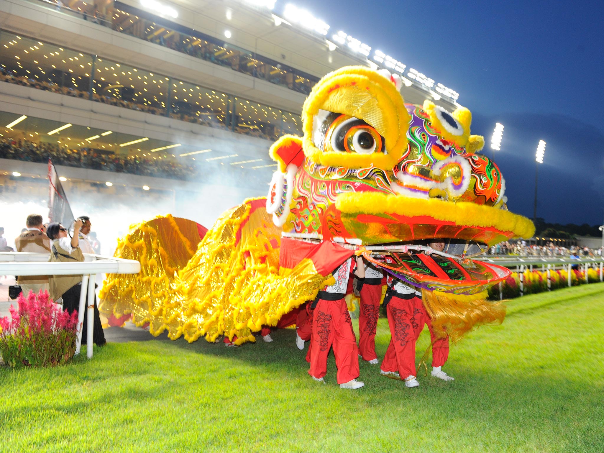 The pre-race ceremony at the Singapore Turf Club/©Singapore Turf Club