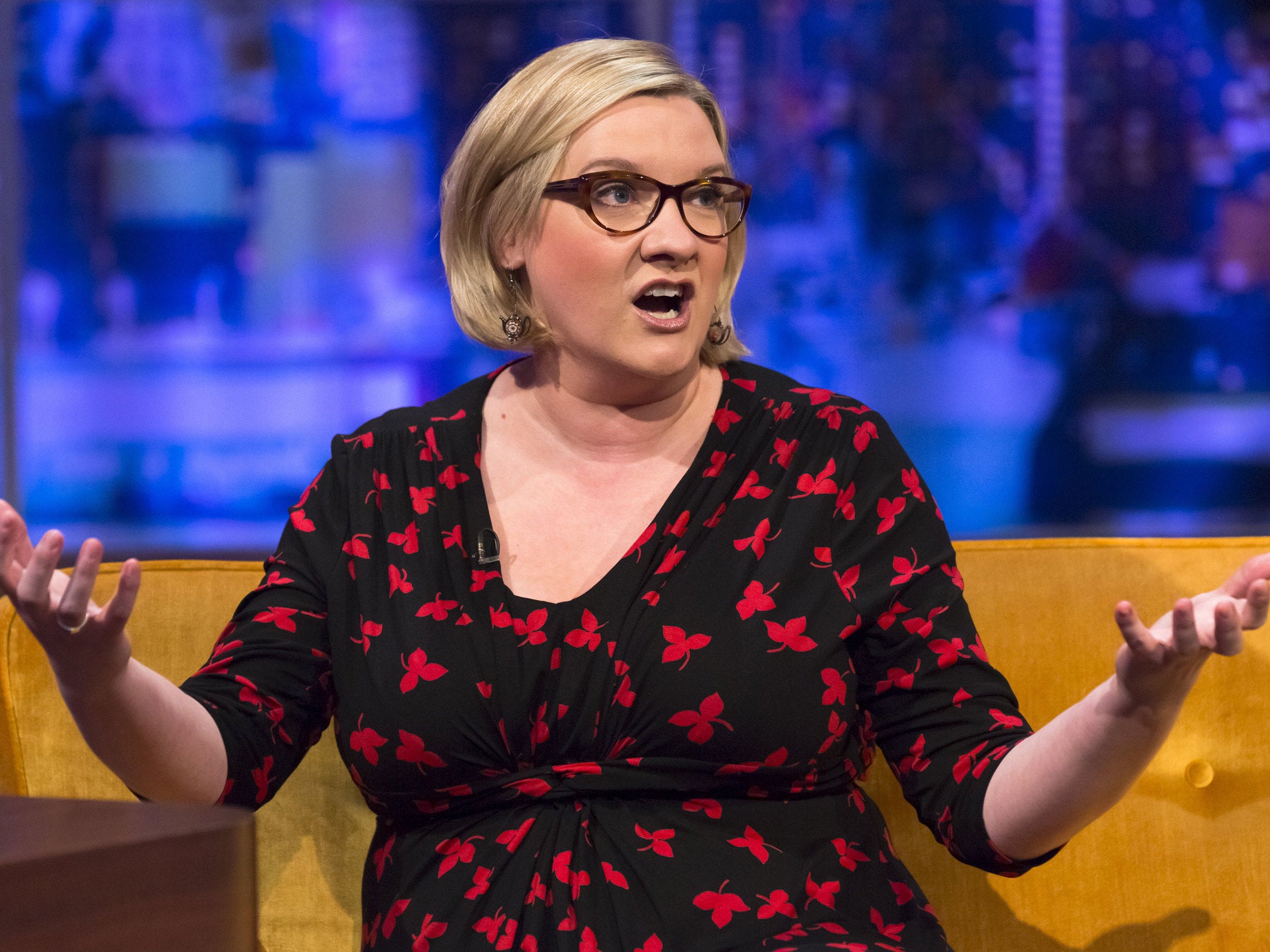 Sarah Millican is a comedian and 'not a model' as she points out in a self-penned response to critics