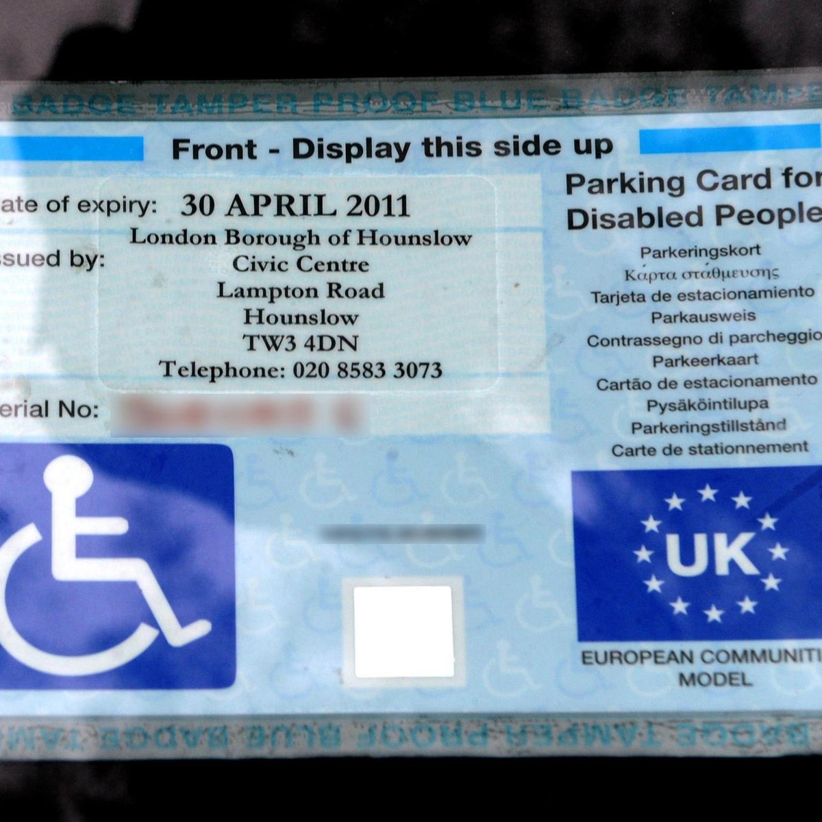 observación Cuervo tener Blue badge parking permits to be rolled out to people with hidden  disabilities, Government proposes | The Independent | The Independent
