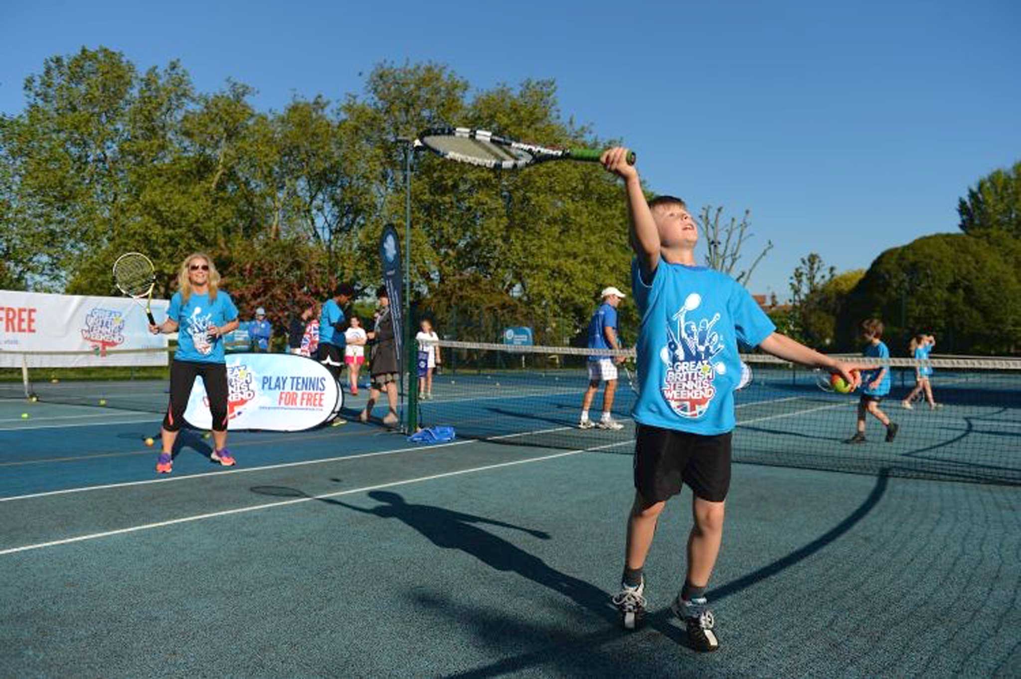 What a racquet: David Lloyd is offering free coaching