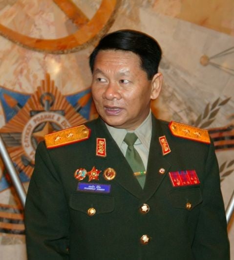 Laotian Defense Minister, Douangchay Phichit, during a trip to Moscow in 2004.