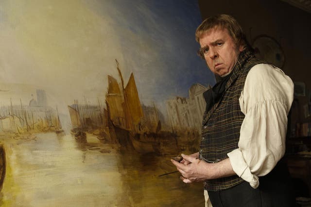 <p>Timothy Spall as JMW Turner in Mike Leigh’s ‘Mr Turner’</p>