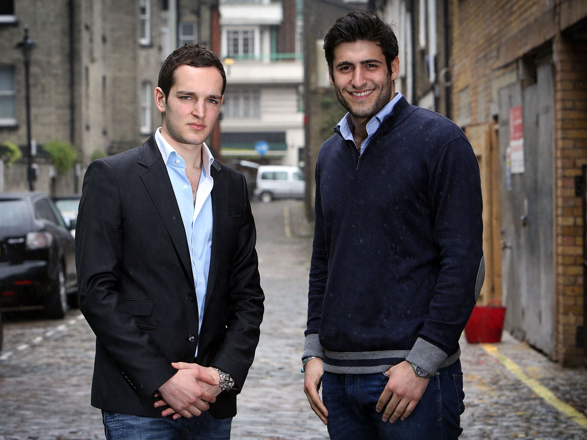 Five years on, Marcus Ereira, left, and Luke Shelley, right, have a flourishing business