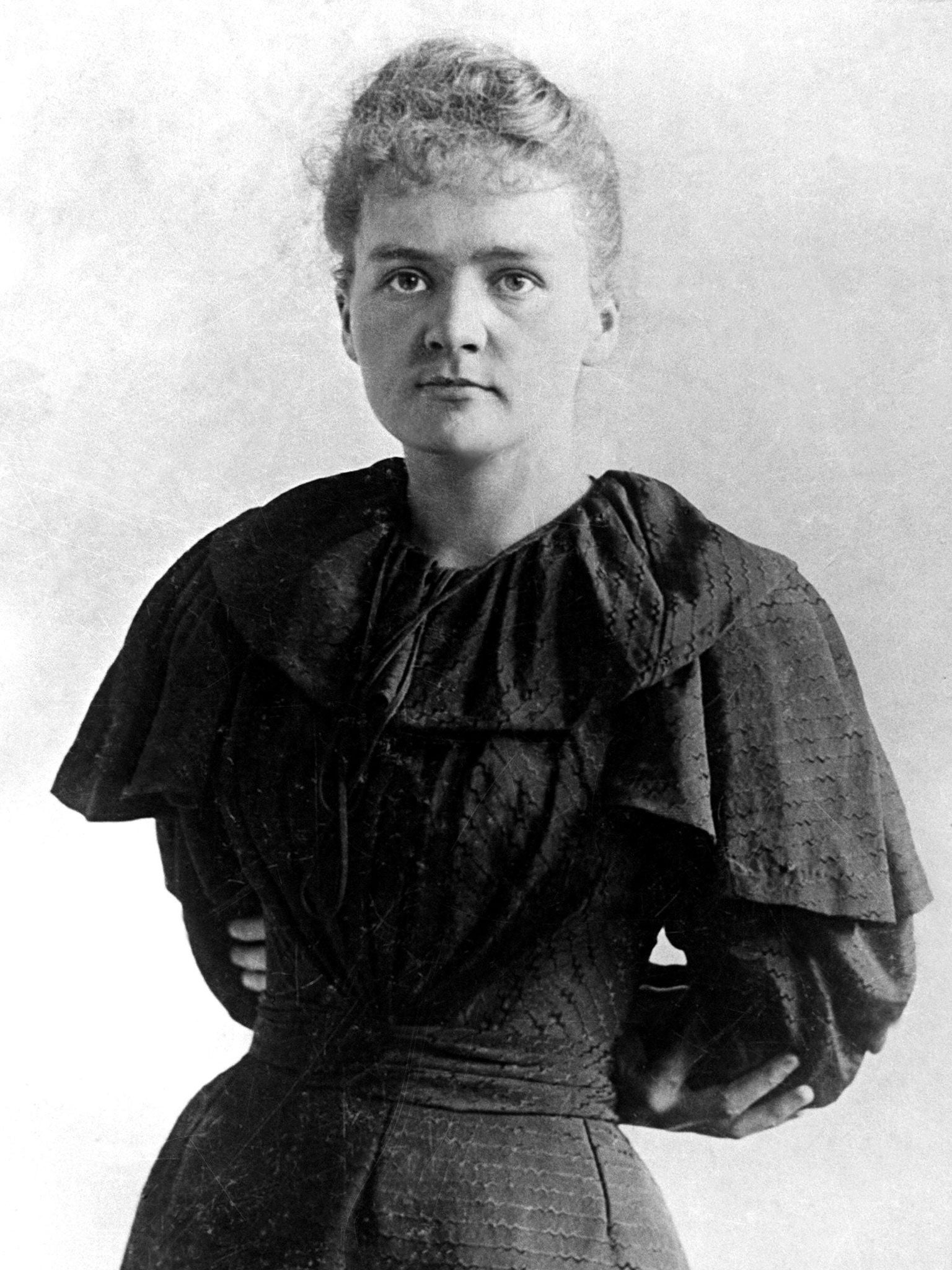 Marie Sklodowska, in a picture dated around 1895. She received her early scientific training from her father