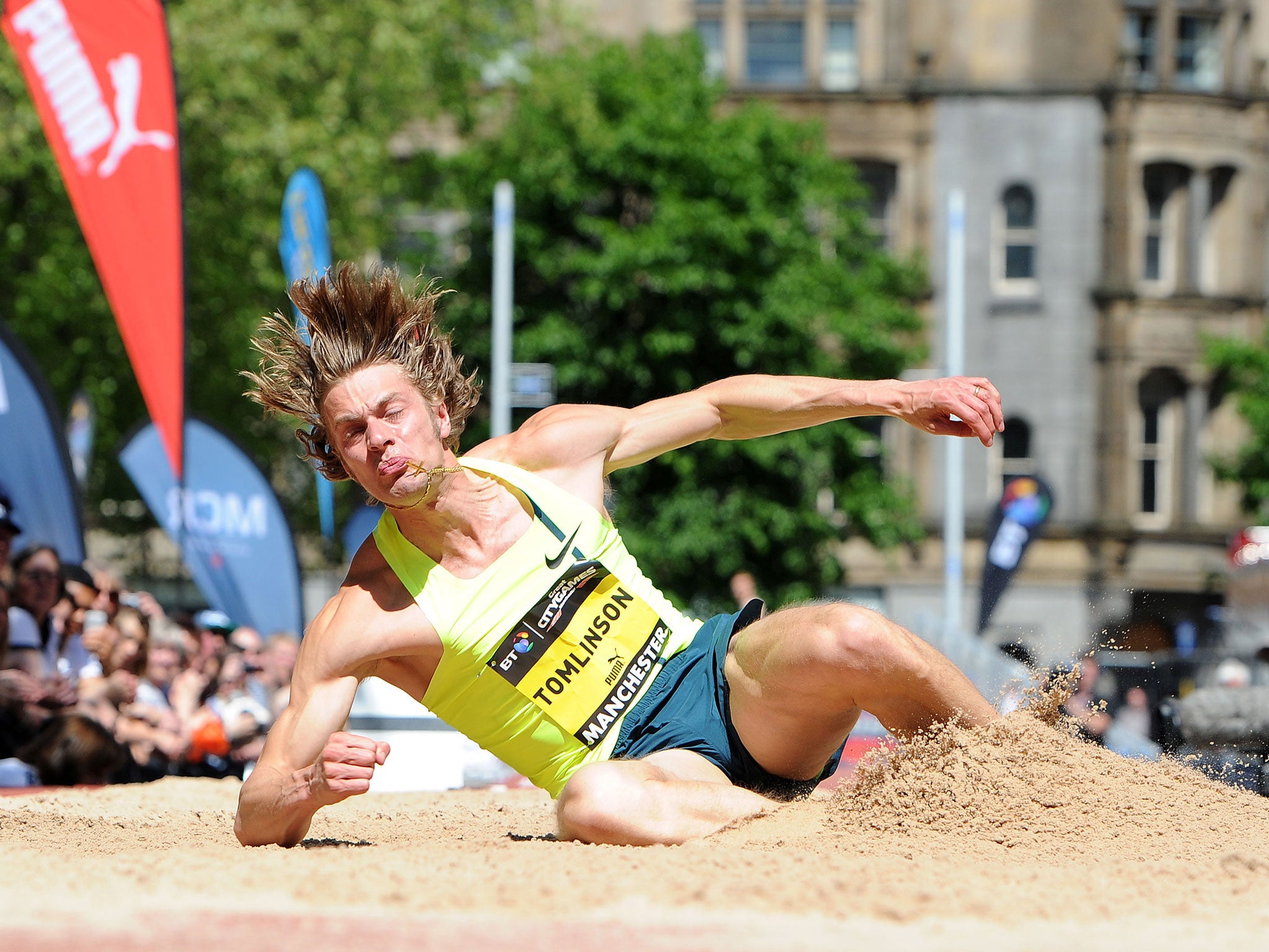 Chris Tomlinson, pictured, has questioned the record jump of Greg Rutherford