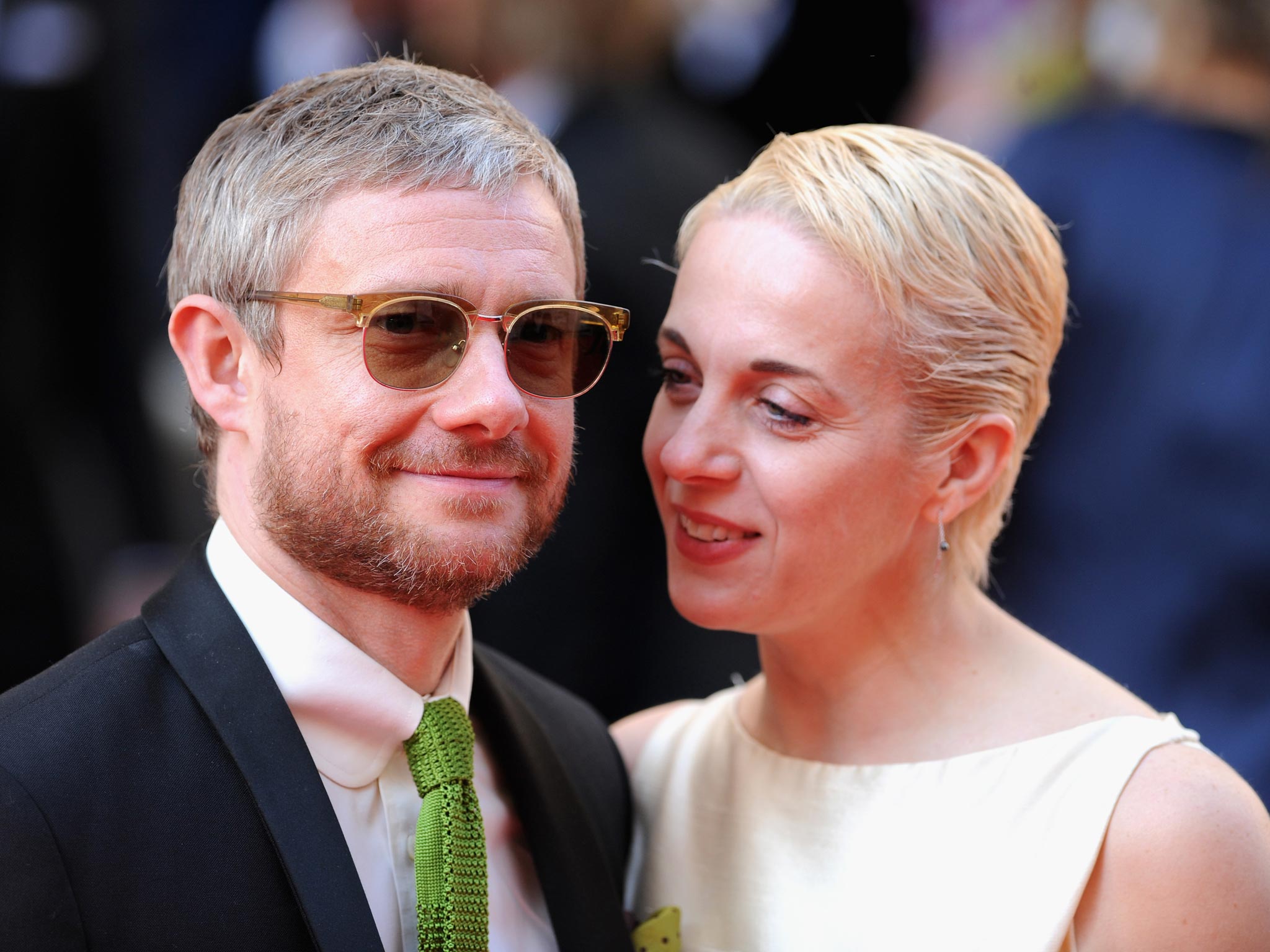 Martin Freeman and Amanda Abbington attend the Arqiva British Academy Television Awards at Theatre Royal