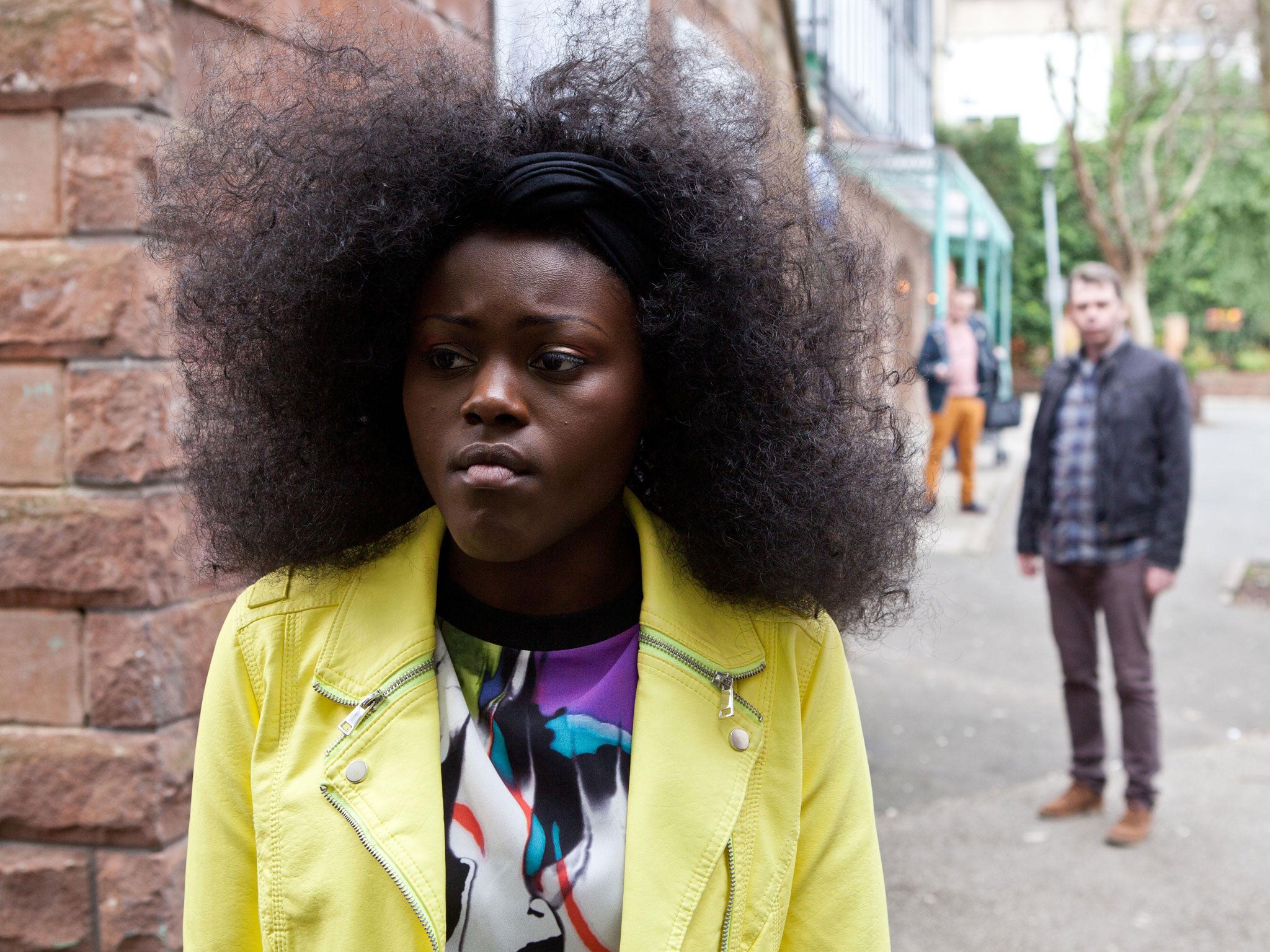 Modupe Adeyeye as transgender character Blessing Chambers in ‘Hollyoaks'