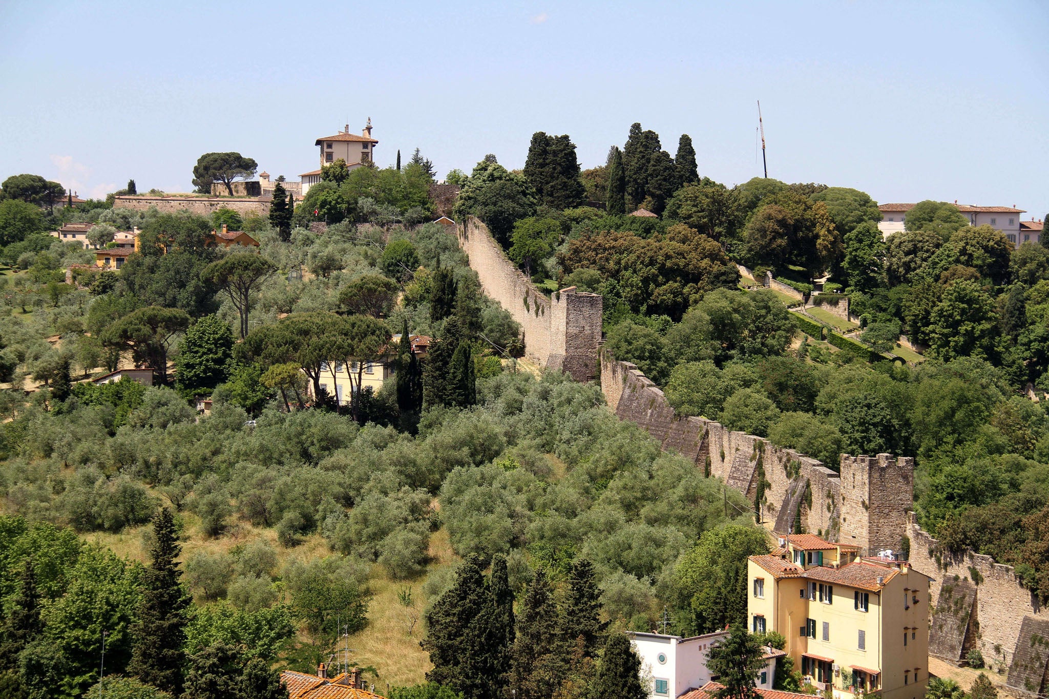 The sprawling grounds around the 16th Century Belvedere Fort in Florence