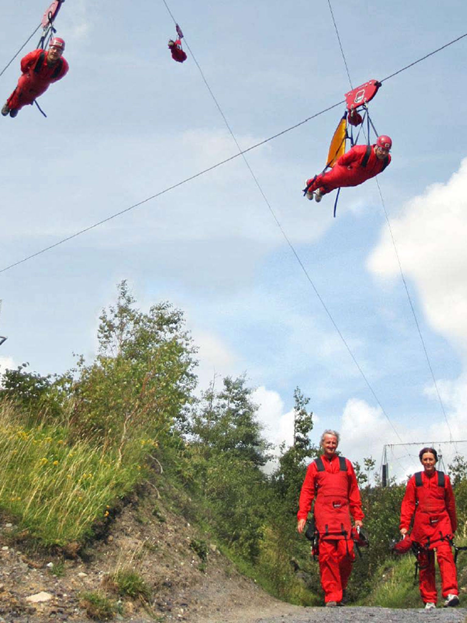 Europe's longest zipline can be found at Zip World in Snowdonia