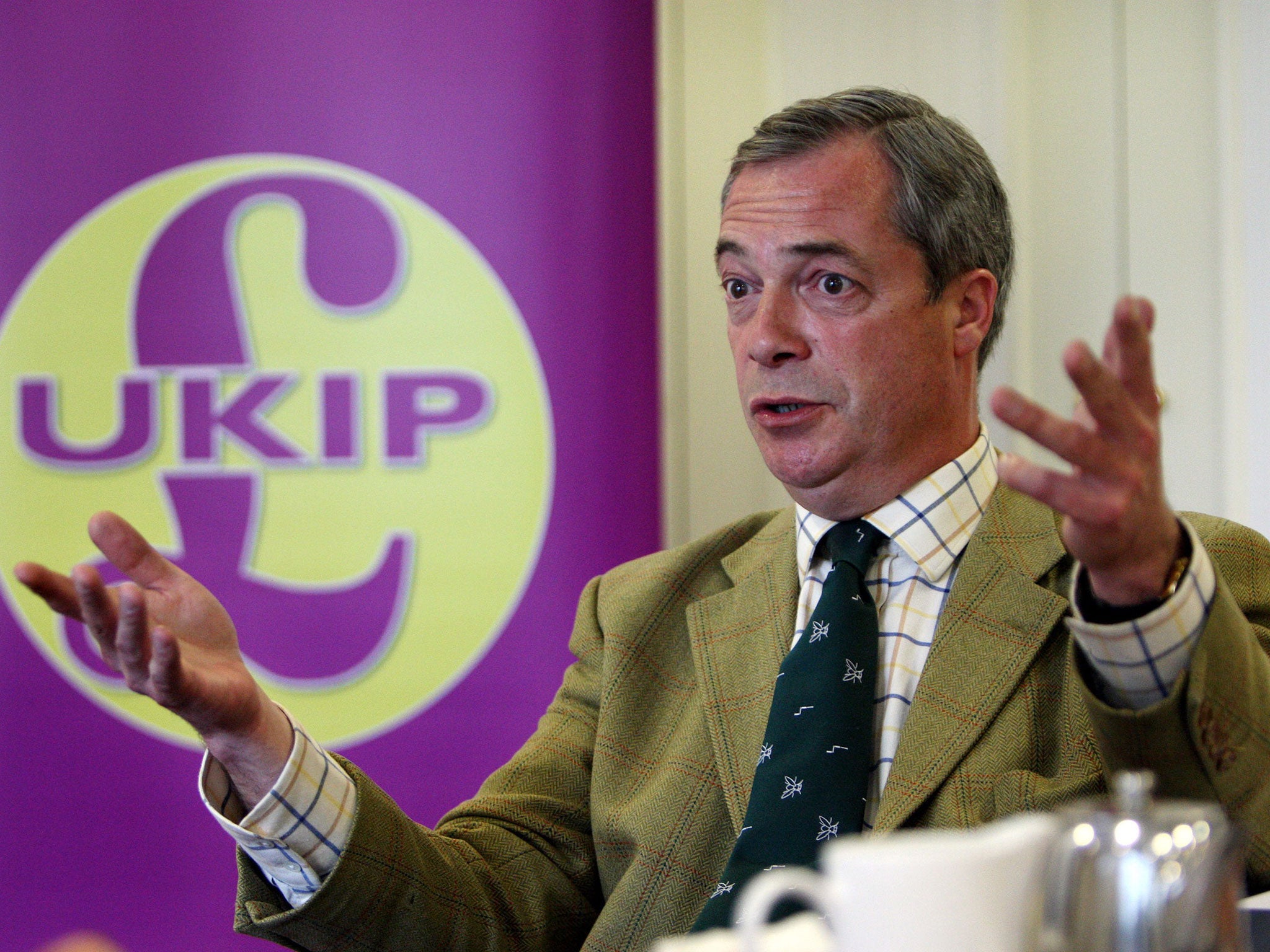 Nigel Farage has taken out a full-page advert in a national newspaper saying that 'Ukip is not a racist party'
