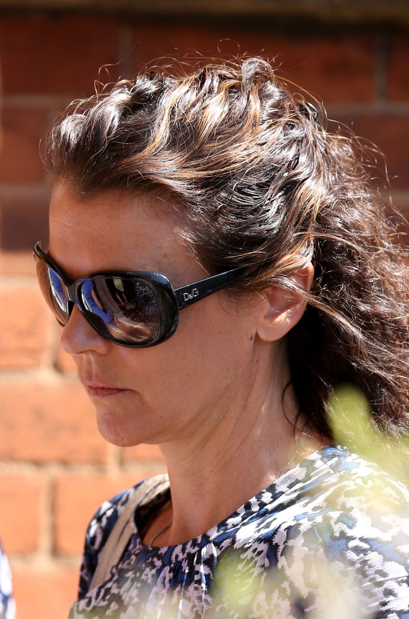 Annabel Croft attends the service today