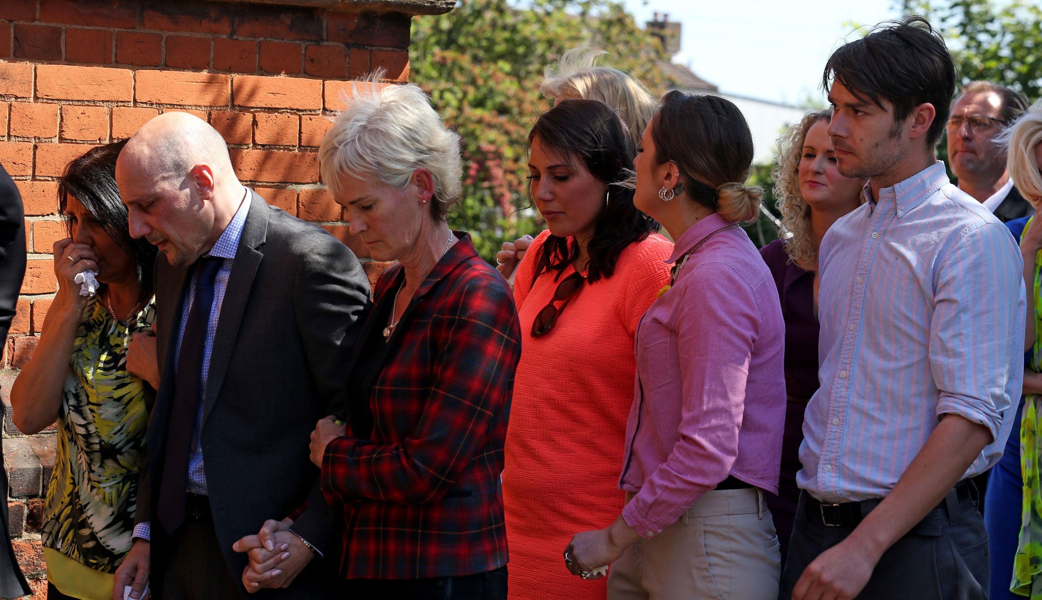 Judy Murray with Nino Severino at the funeral