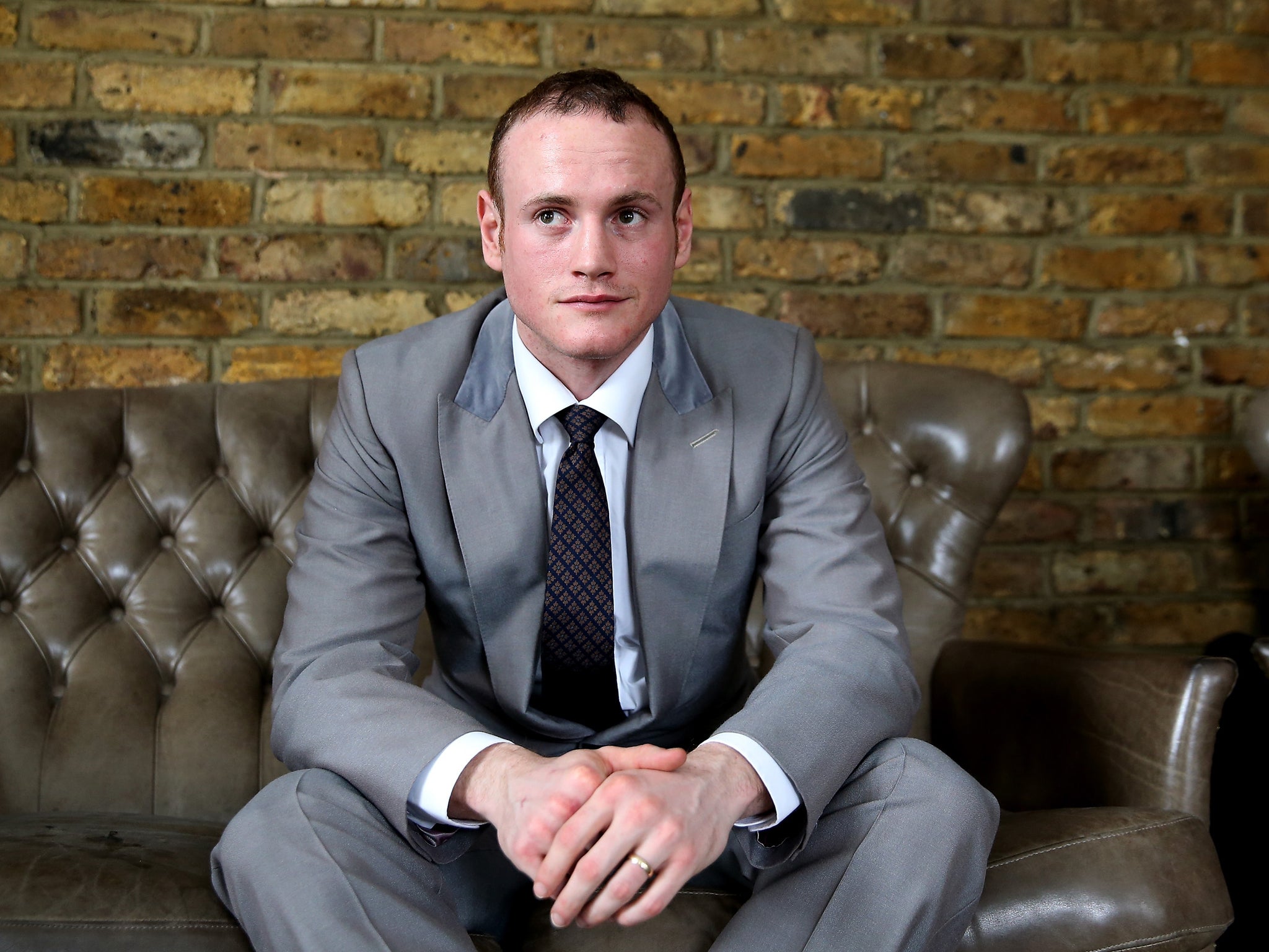 Super Middleweight boxer George Groves attends an SJA lunch on April 3, 2014 in London, England.