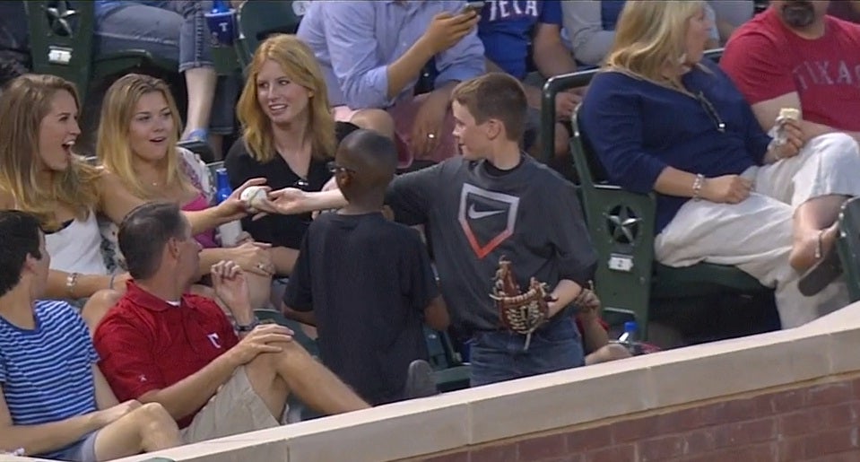 Foul ball baseball kid Austin Chaney talks through his smooth move ...