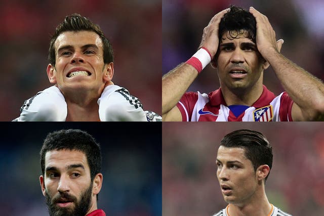 Gareth Bale, Diego Costa, Arda Turan and Cristiano Ronaldo