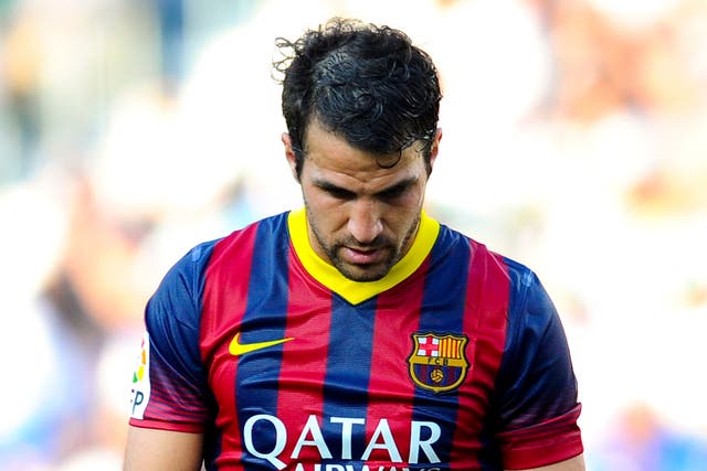 Cesc Fabregas' future at Barcelona is in doubt