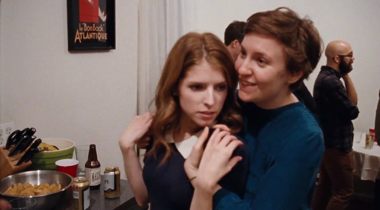 Lena and Anna meet at a house party in Happy Christmas