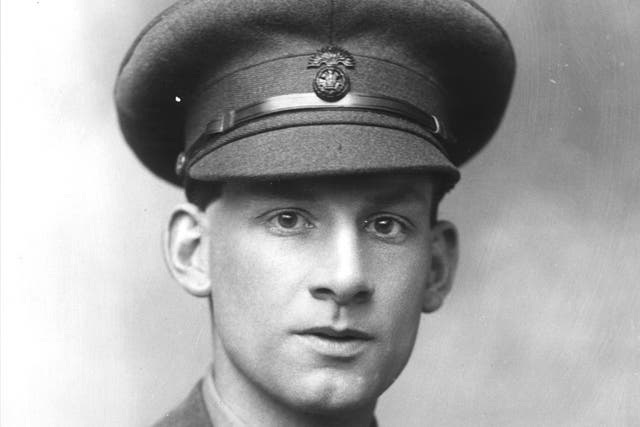 Siegfried Sassoon as a second lieutenant in the Royal Welch Fusiliers. His bravery won him the Military Cross in July 1916, but he later turned against the war
