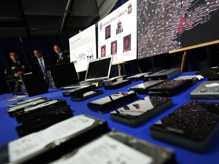 Hard drives, computers and other electronic devices seized as part of Operation Caireen