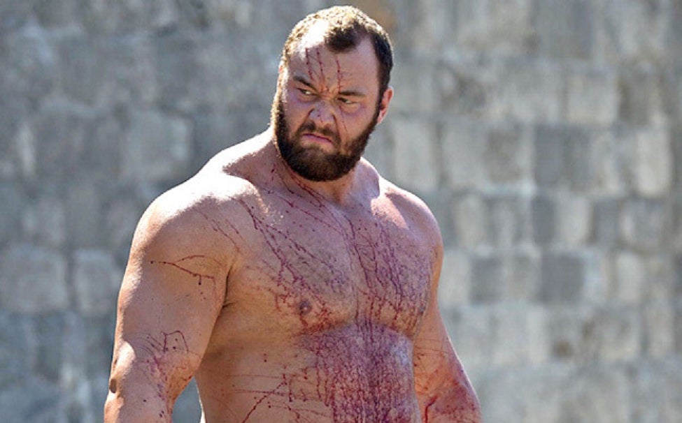 Hafthor Bjornsson plays the violent warrior and head of House Clegane