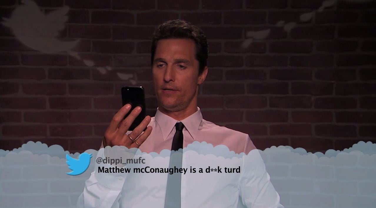 Matthew McConaughey questions his detractor's assessment