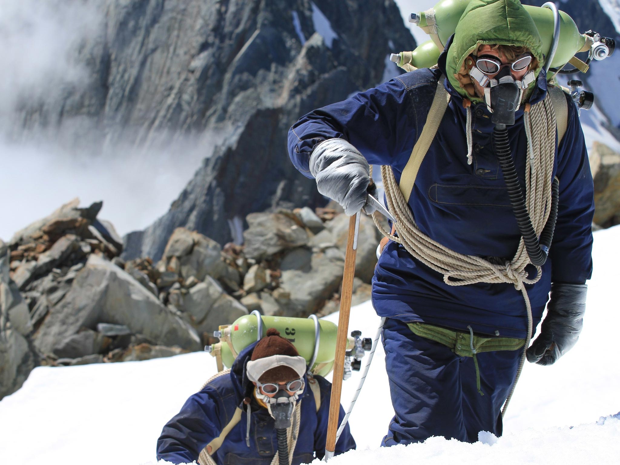 Sonam Sherpa and Chad Moffitt in ‘Beyond the
Edge’