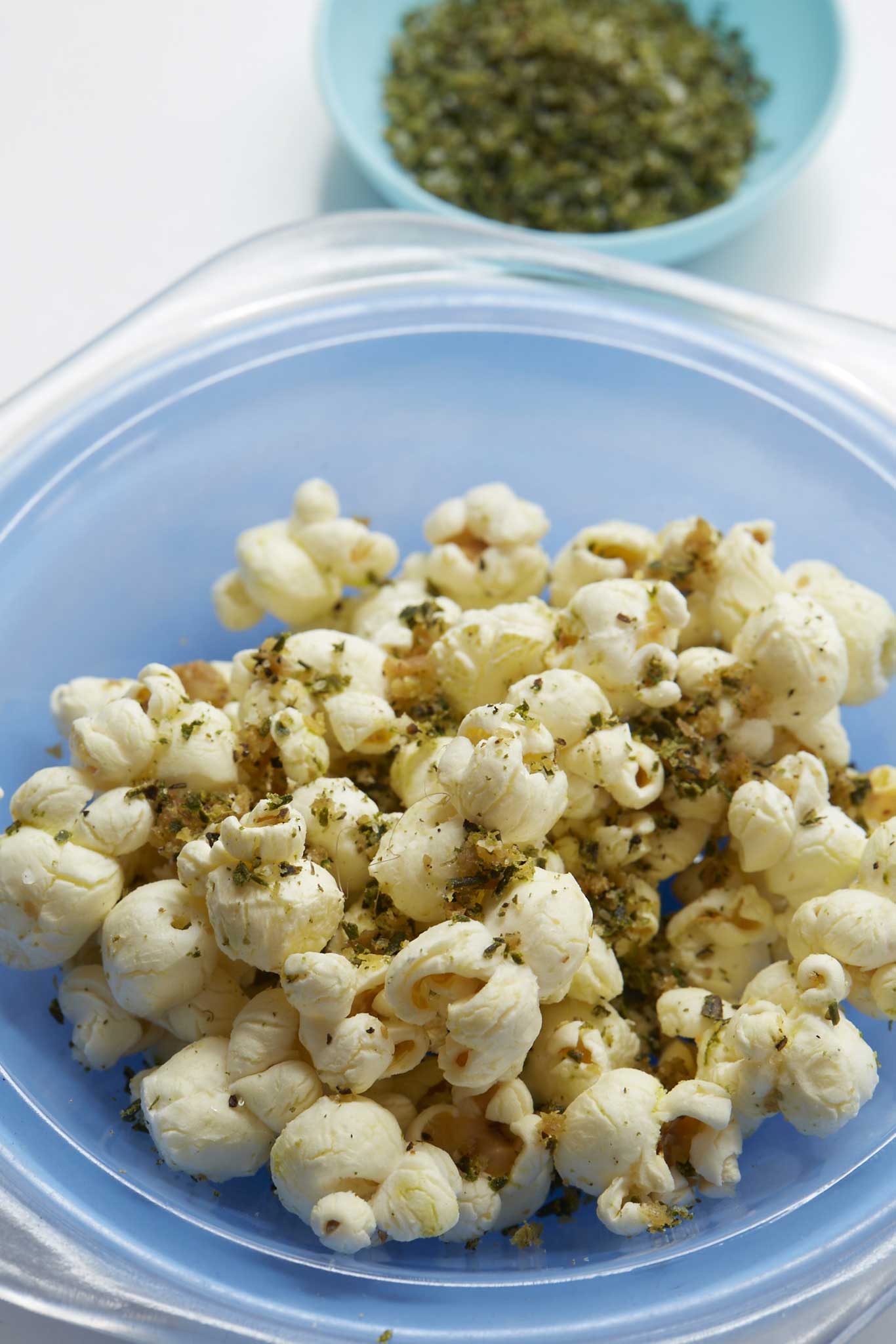 Mark's chicken and rosemary popcorn is a great way to use up the debris from a roast chicken