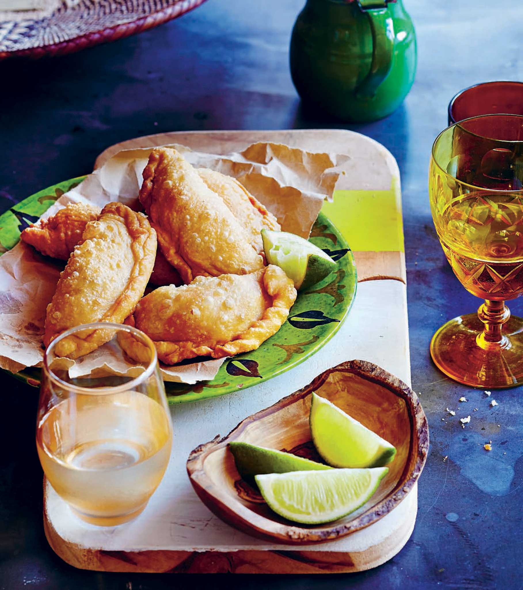 Party favourite: Pastel de Camarão (deep-fried prawn pastries) © Stuart Scott