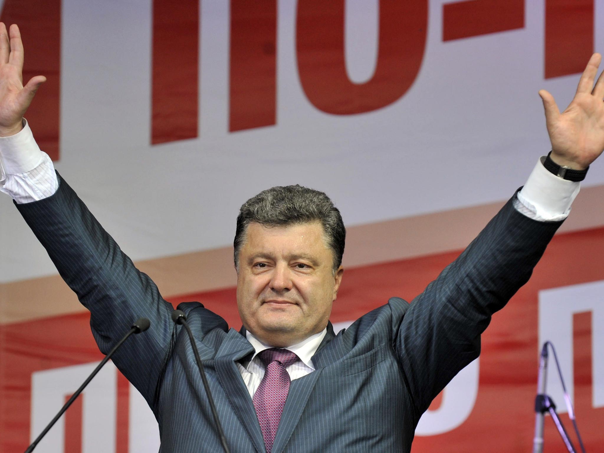 Petro Poroshenko is expected to win in Ukraine