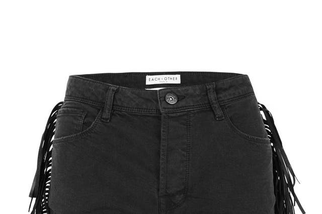 Shaman suede-fringed denim shorts from Each X Other, £263, my-wardrobe.com