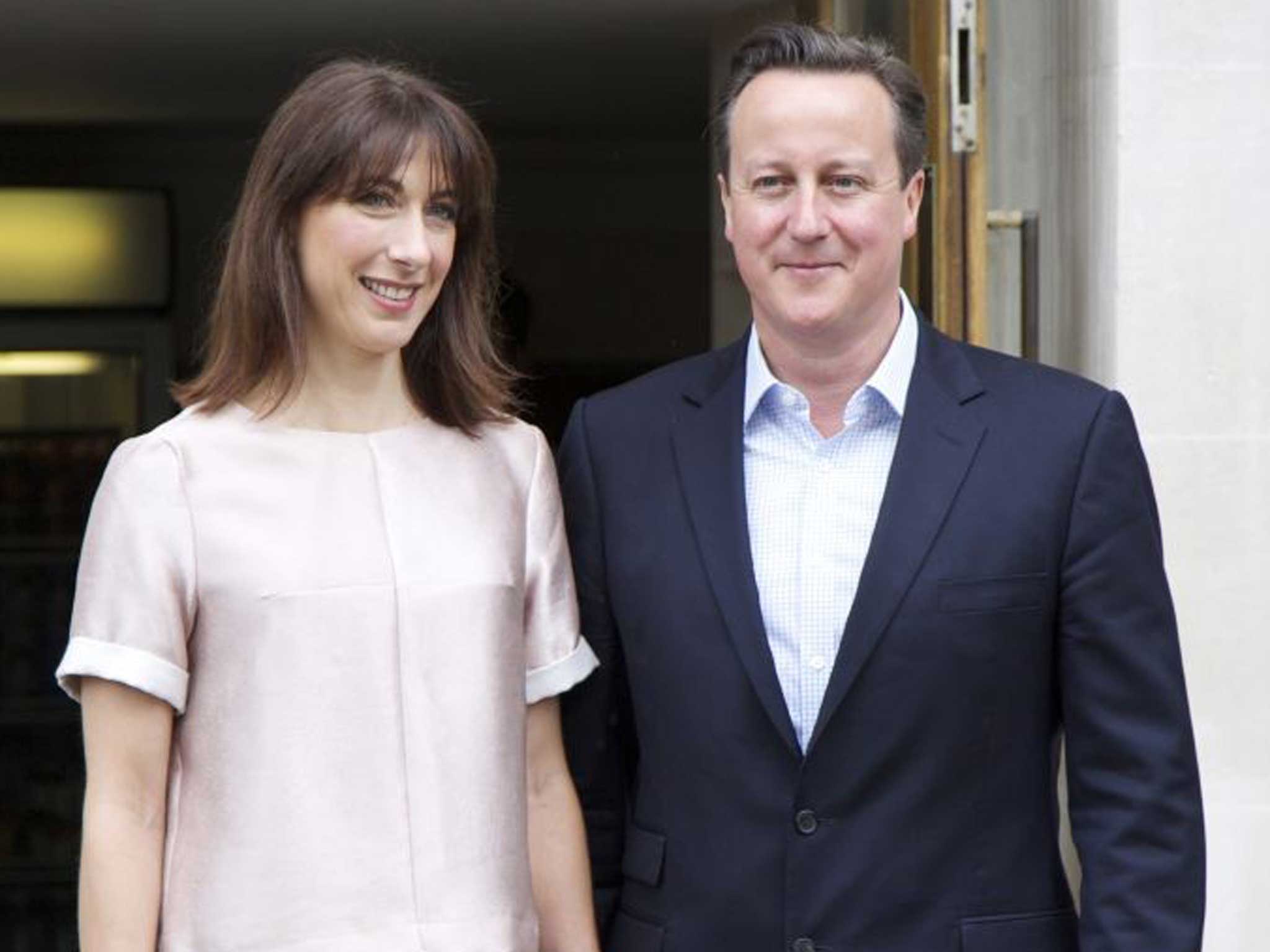 David and Samantha Cameron were said to 'get on very well' with the unnamed nanny, whose pictures have raised security concerns around Downing Street