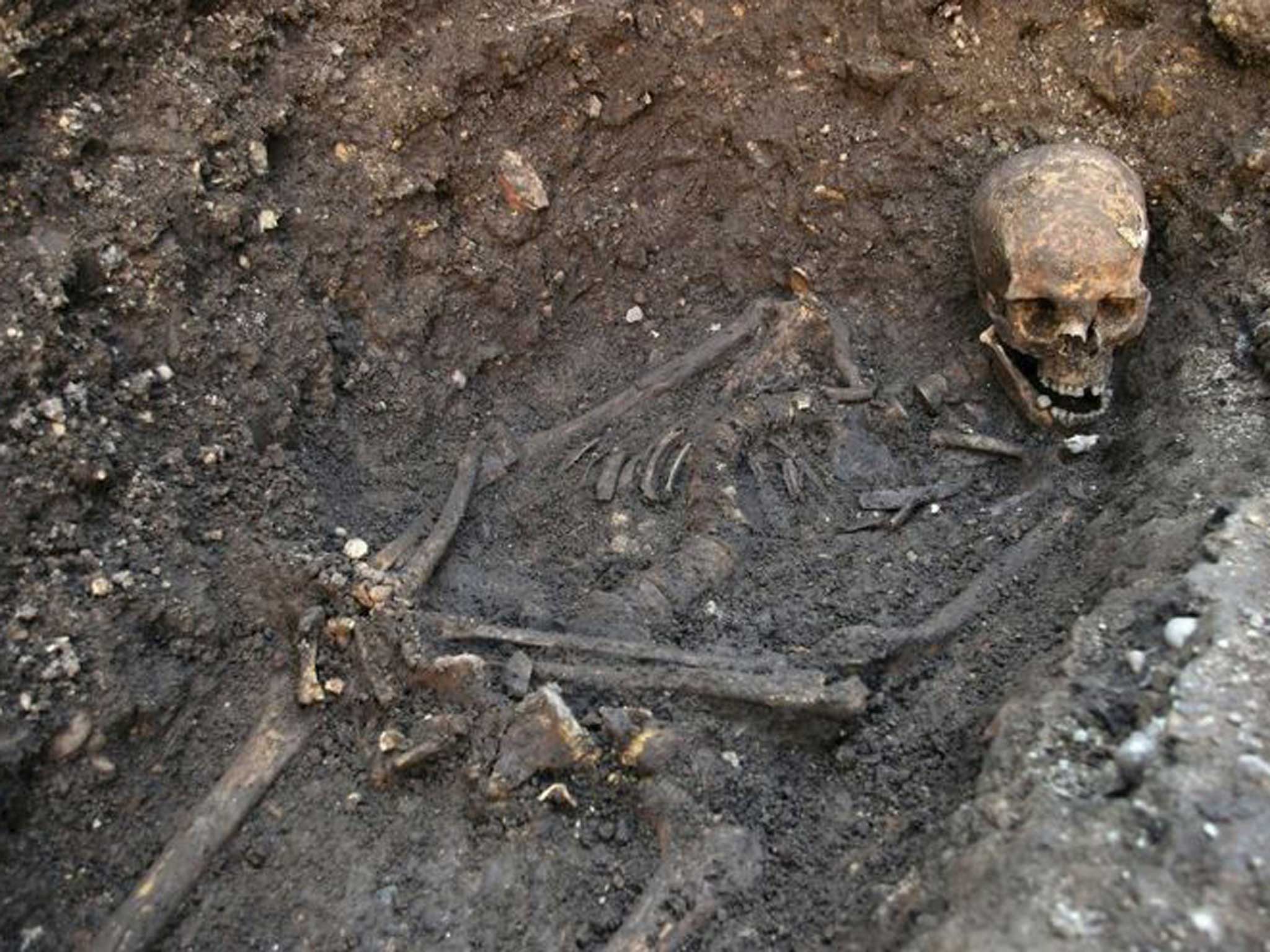Staying put: Judges decided Richard III, found in a carpark, will not be reburied in York university of leicester