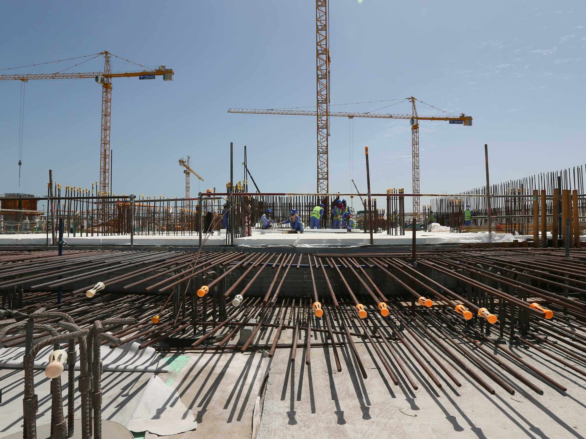 A construction site in Dubai last year