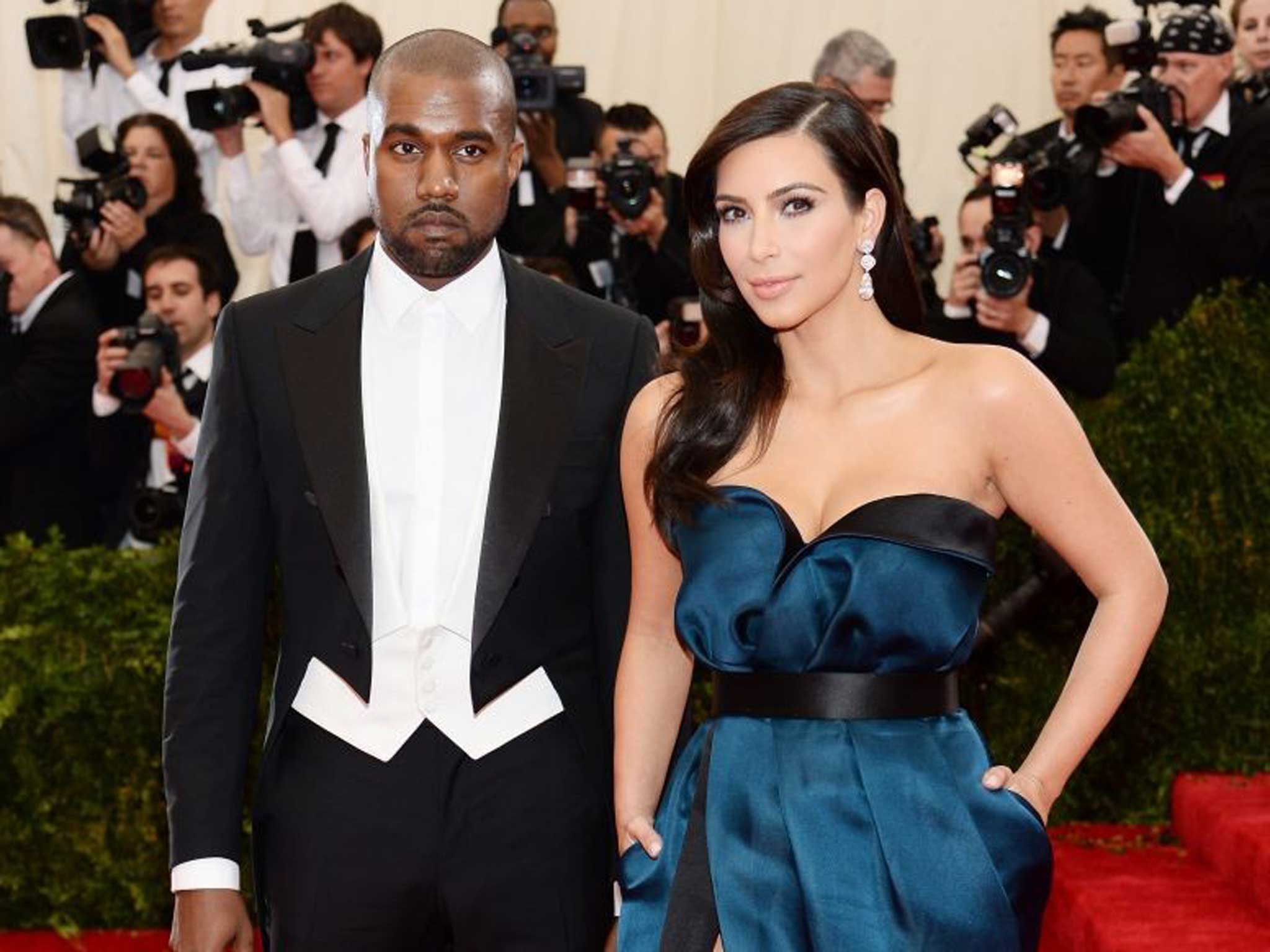 Kim Kardashian and Kanye West at the Met Ball this year