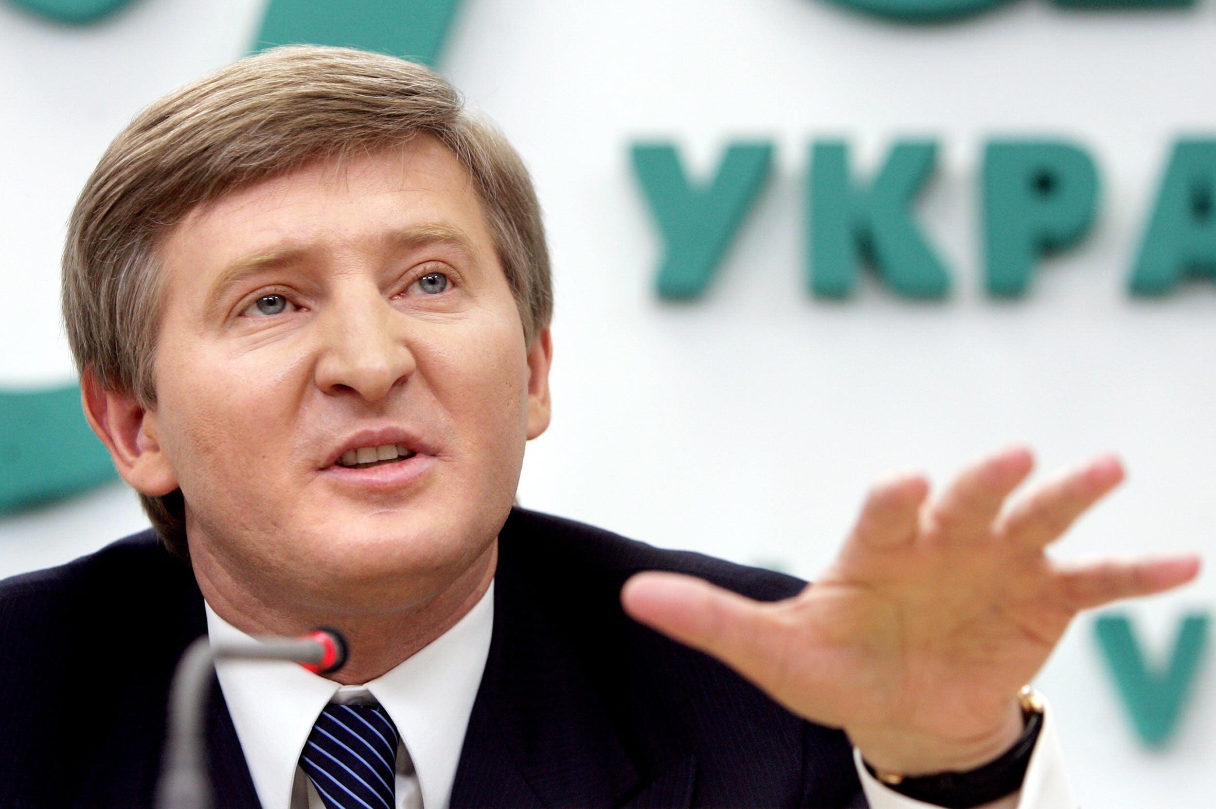 Akhmetov is thought to be worth over billion