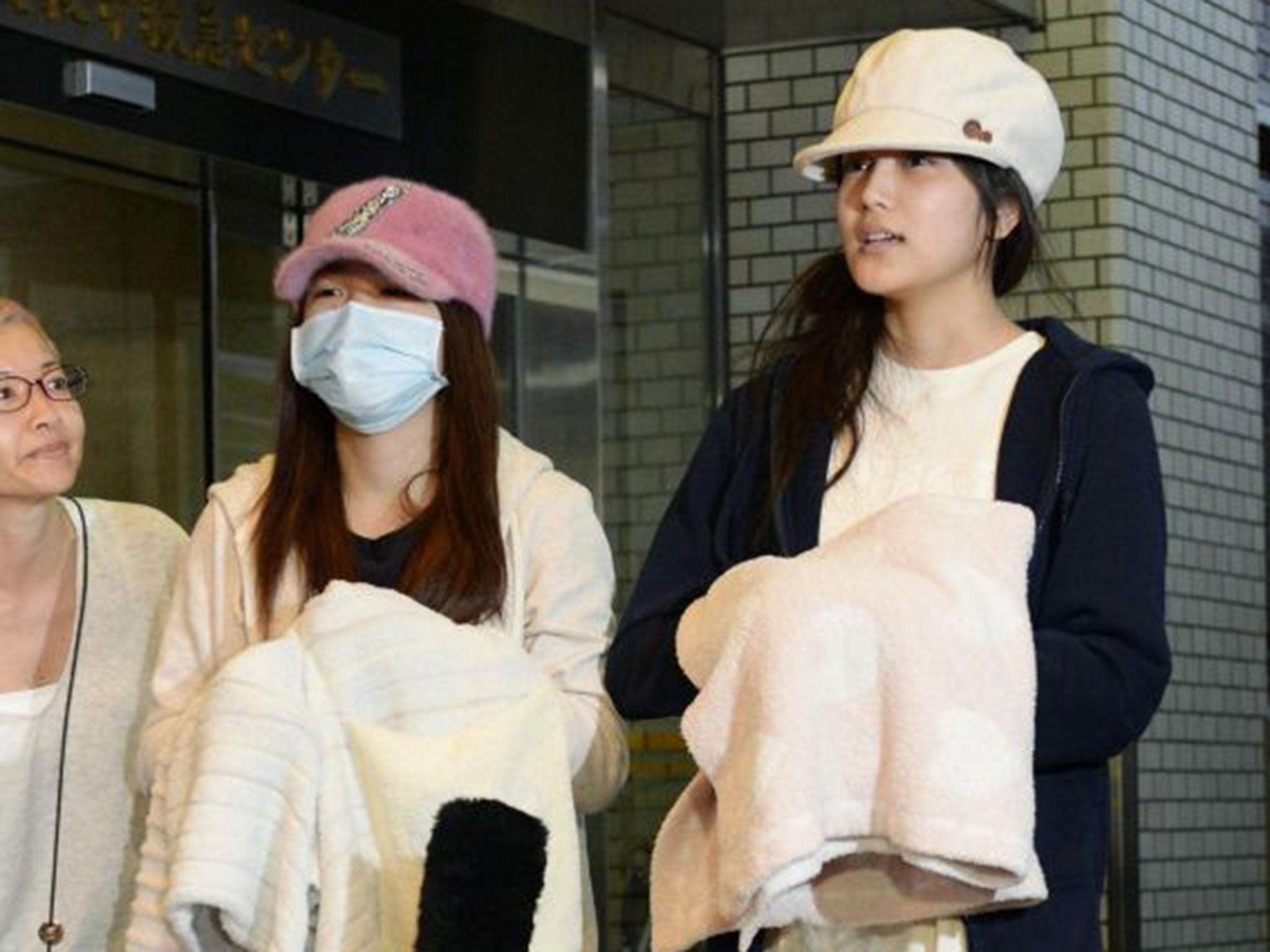 Rina Kawaei and Anna Iriyama were discharged from hospital