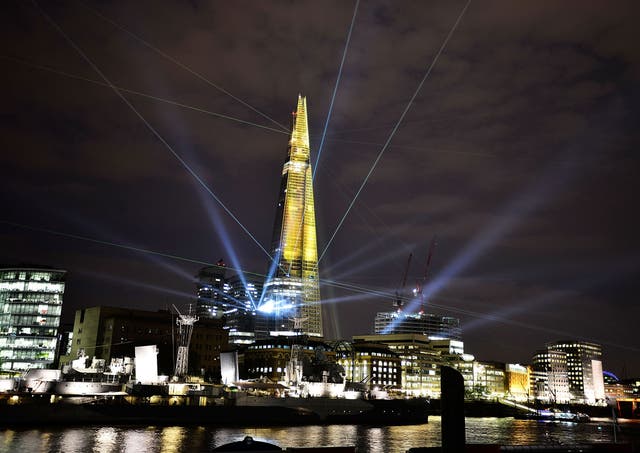 The Shard is unveiled in 2012