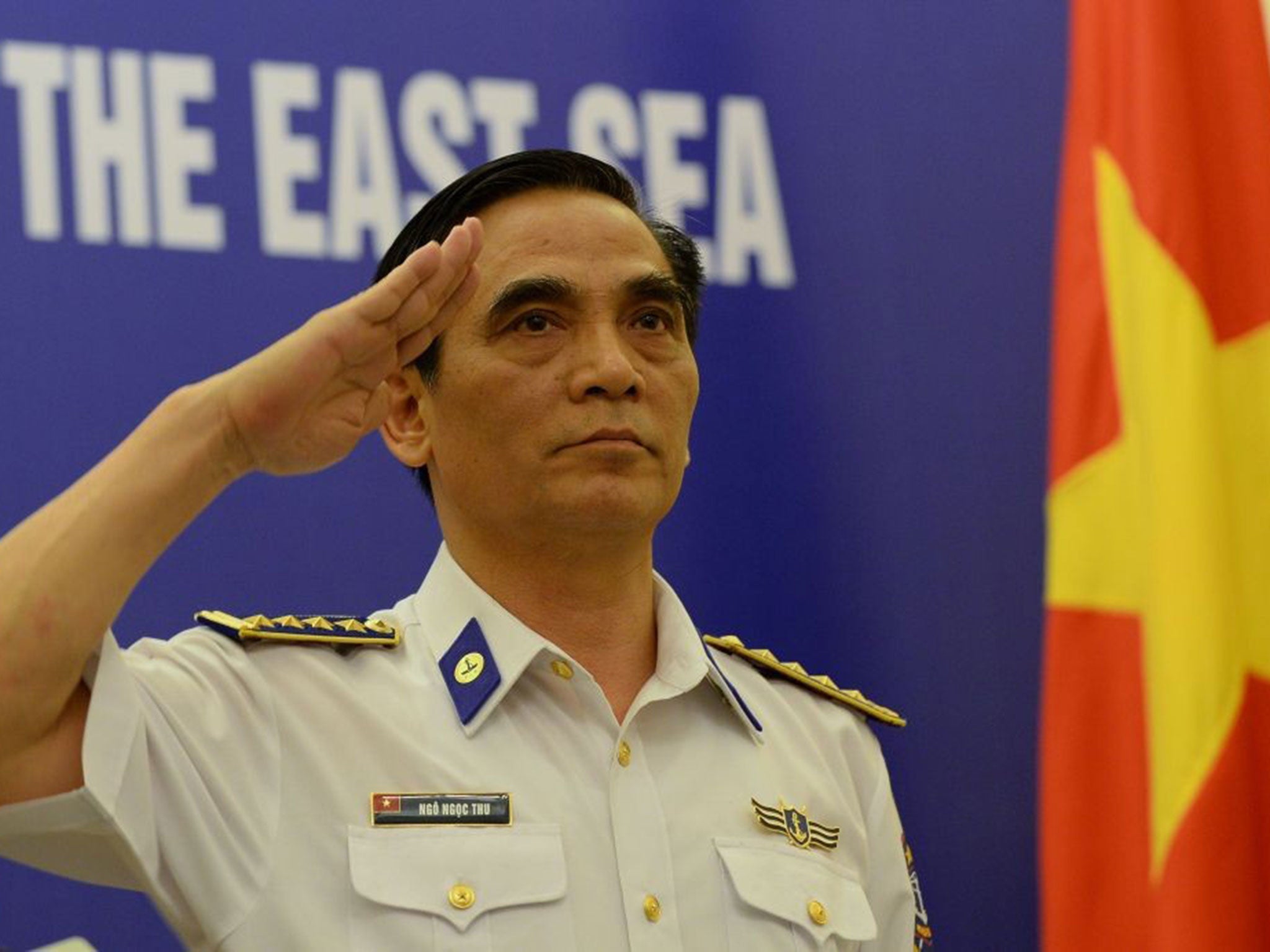 Ngo Ngoc Thu, Vietnam Coast Guard's deputy commander at a press conference on the tensions last week