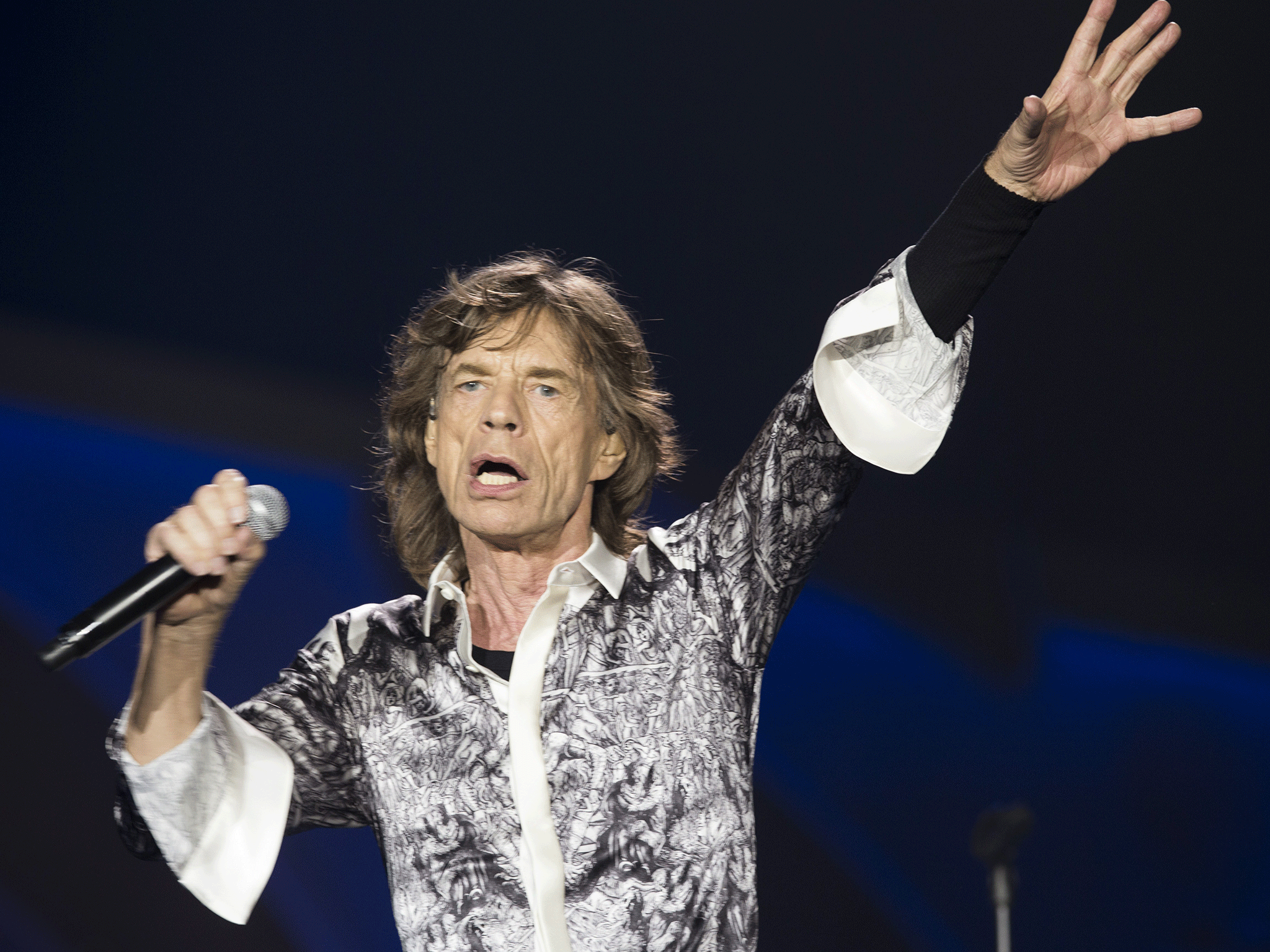 Mick Jagger joined The Rolling Stones to resume their tour in Oslo after L'Wren Scott's suicide