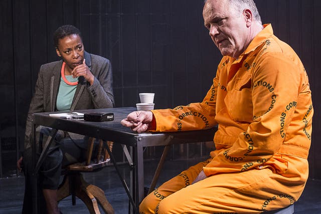Prison life: Noma Dumezweni and Matthew Marsh in ‘A Human Being Died That Night’