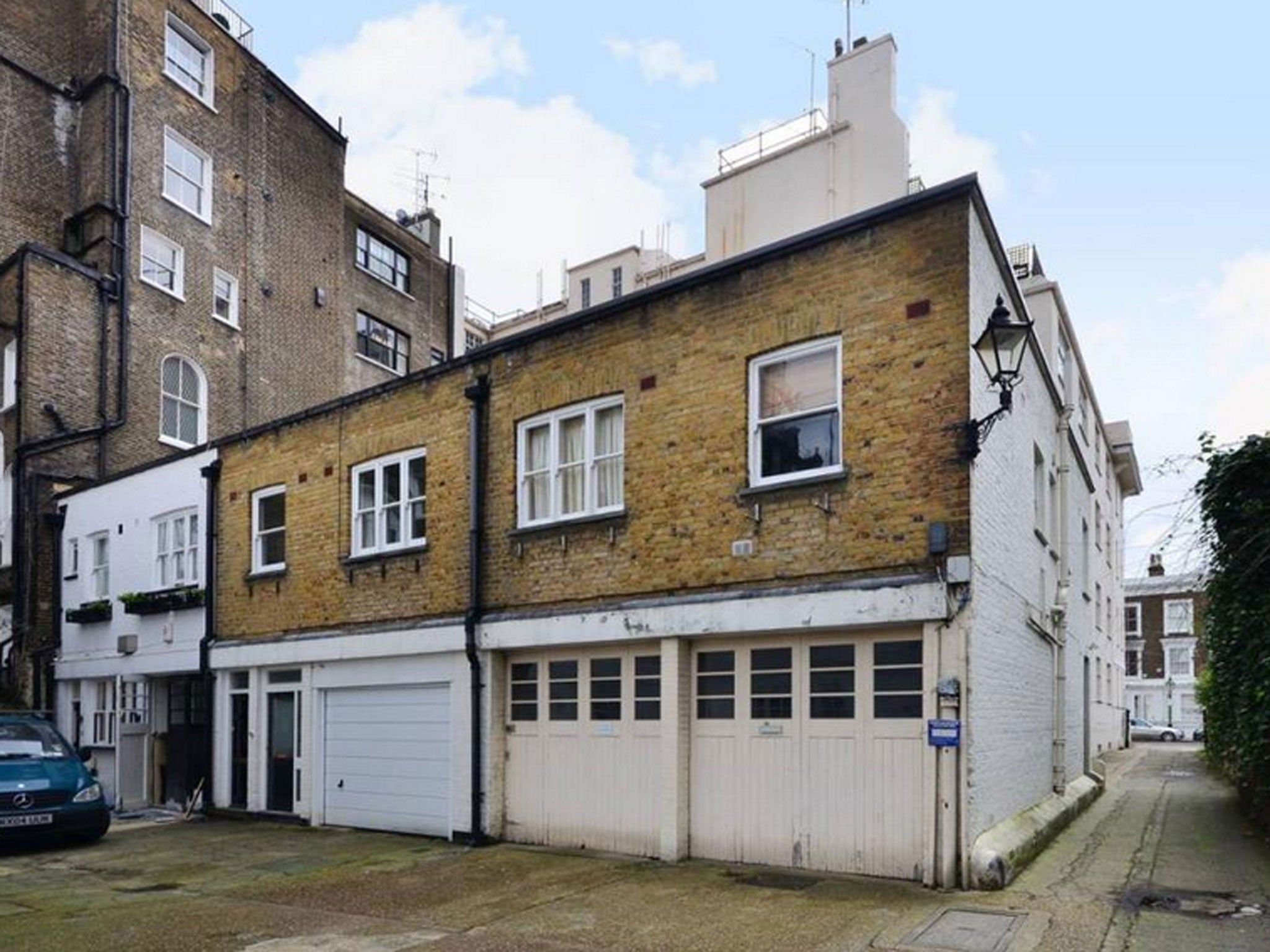 A garage in Kensington which is on sale for £300,000