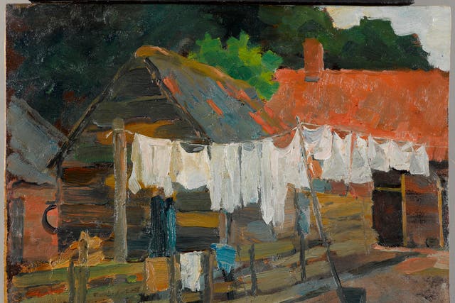 Piet Mondrian (1872-1944), Farmhouse with Wash on the Line, circa 1897